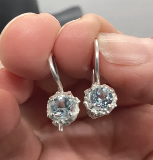Delicate Topaz earrings