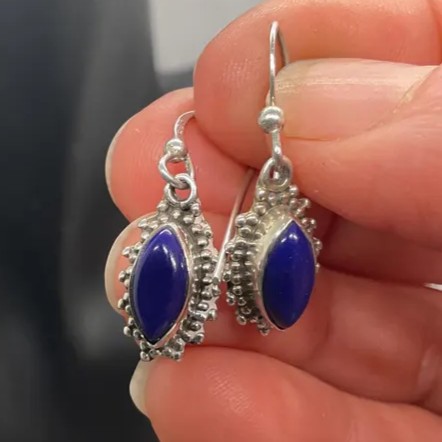 Lapis lazuli Boho Earrings