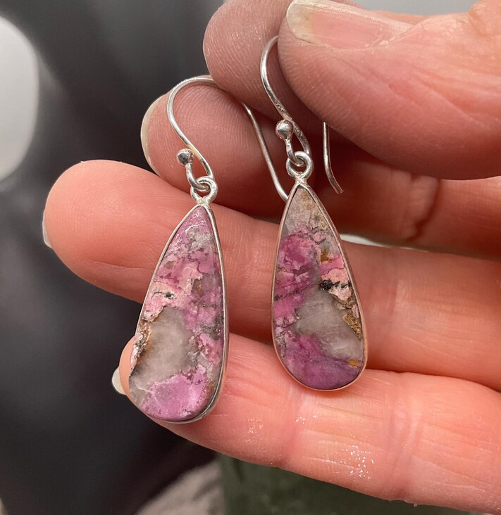 Cobalt Calcite Earrings
