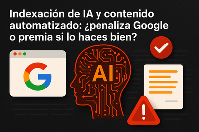 Indexación de IA y contenido automatizado: ¿penaliza Google o premia si lo haces bien?