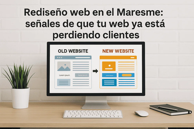 Rediseño web en el Maresme: señales de que tu web ya está perdiendo clientes