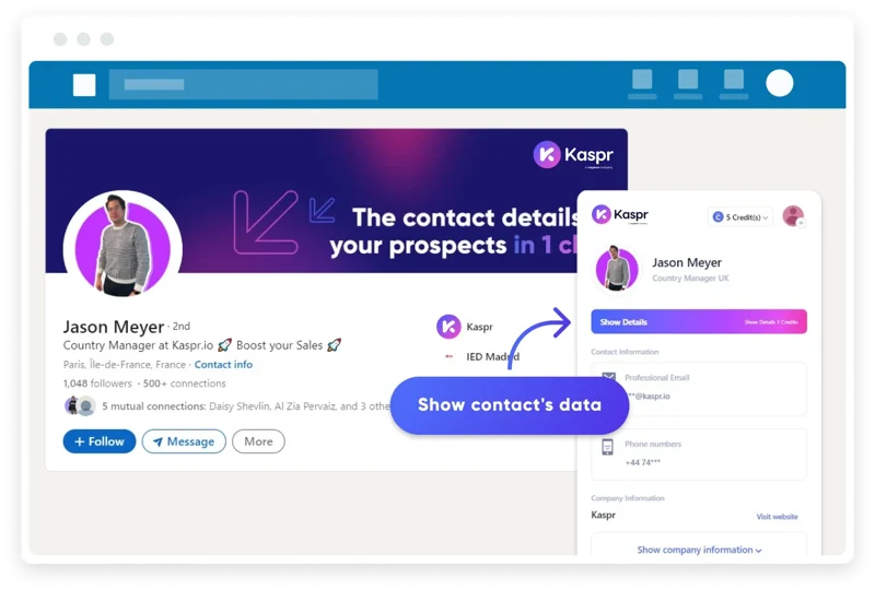 Kaspr: tu asistente para obtener información de contacto en LinkedIn