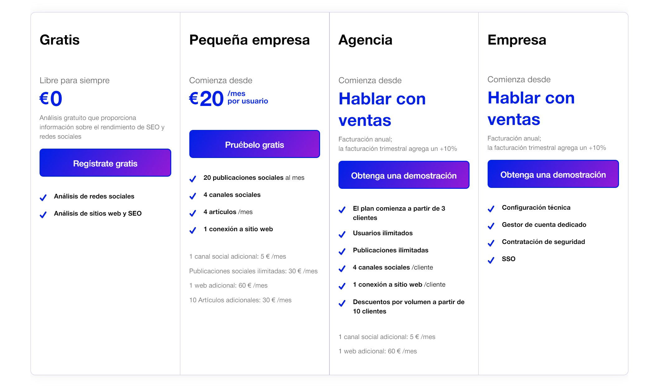 STORY-MARKETING DE CONTENIDOS-PLANES Y PRECIOS