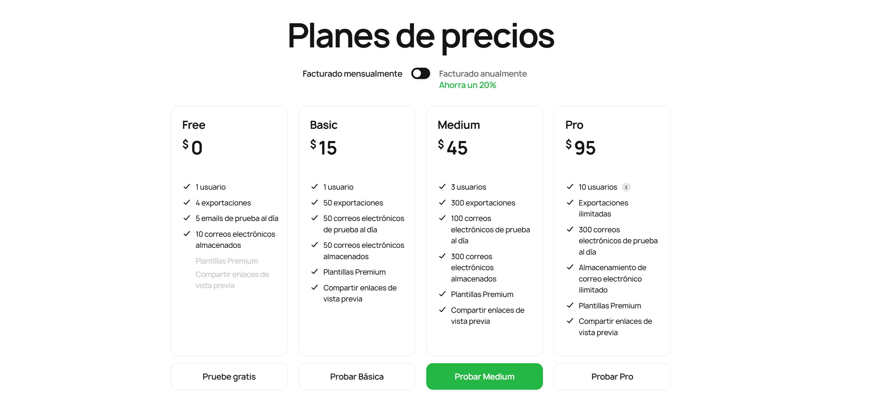 STRIPO-PLANES Y PRECIOS