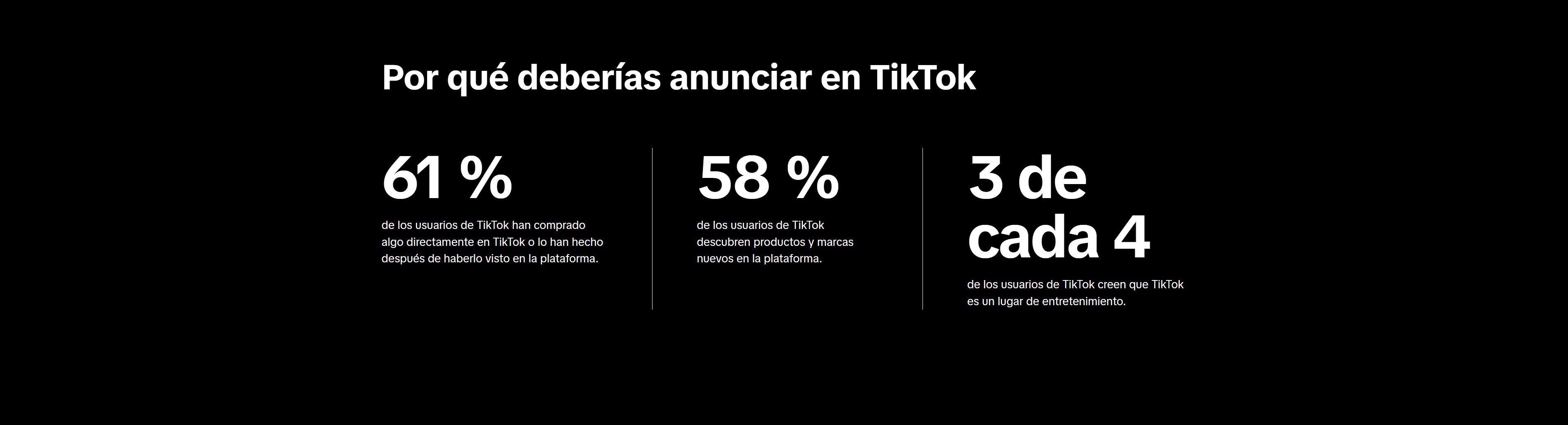 ¿Por qué usar TikTok for Business?