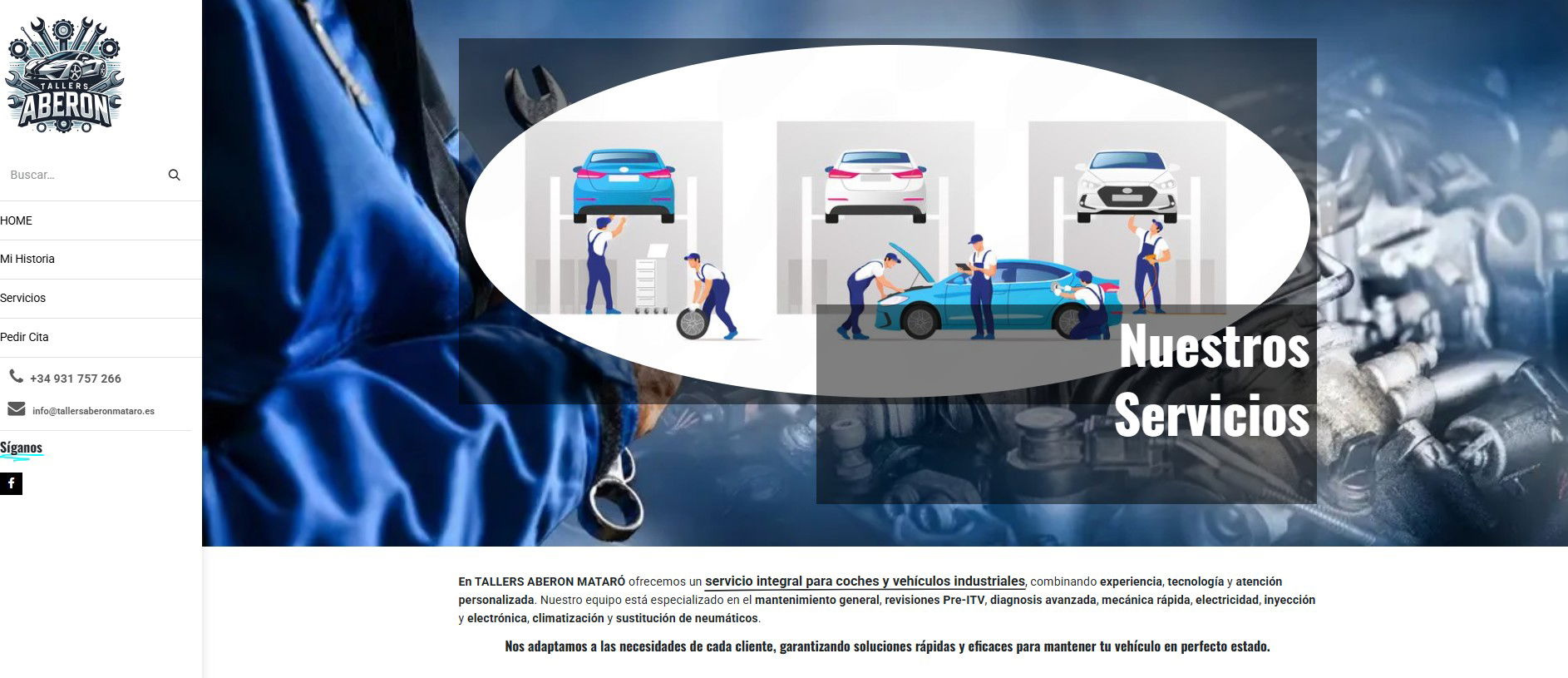 Our Services - ABERON MATARÓ WORKSHOPS