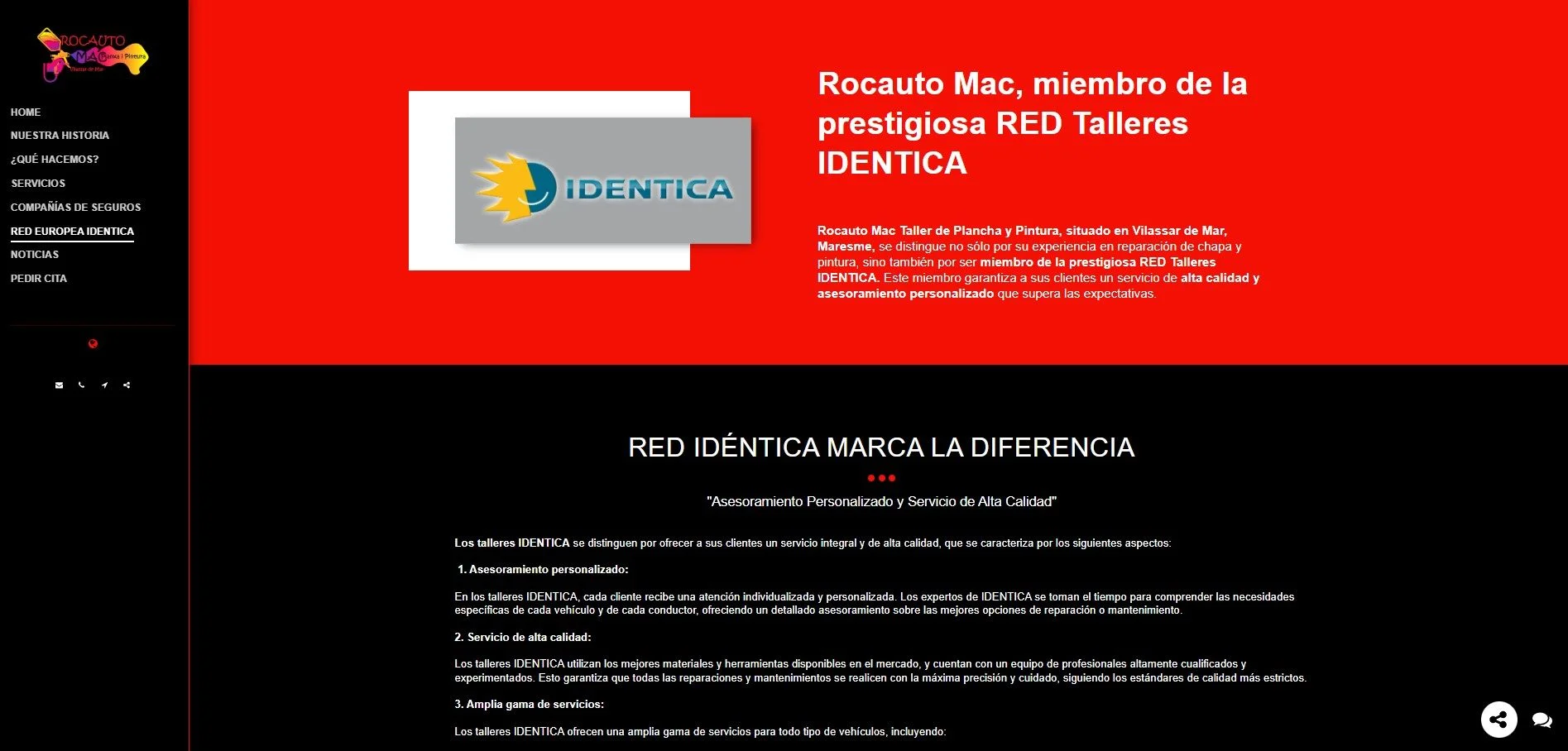 “Red Europea IDENTICA”: diseño + SEO local