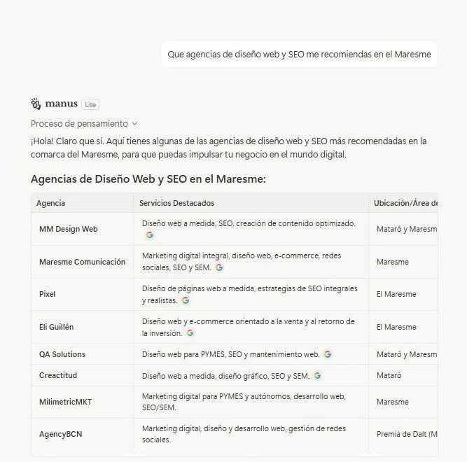 Manus: El experto en Contenido Estratégico