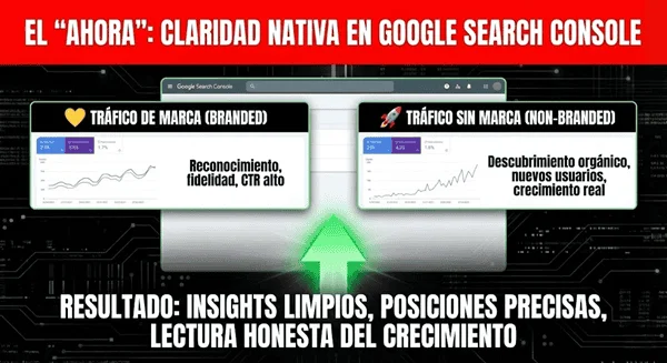 El "Ahora": Claridad nativa en Google Search Console