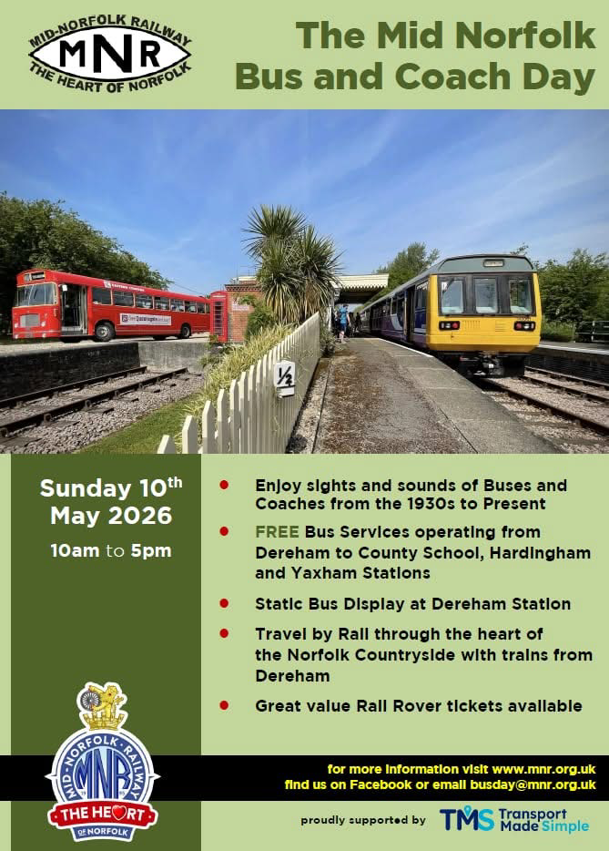 Mid Norfolk Railway Bus and Coach Day