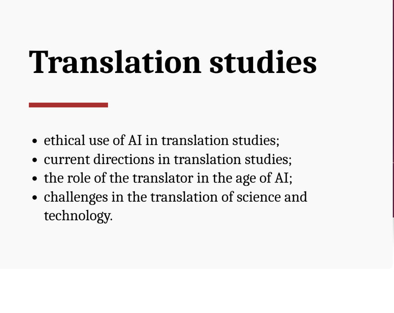 Linguistics and Translation Studies