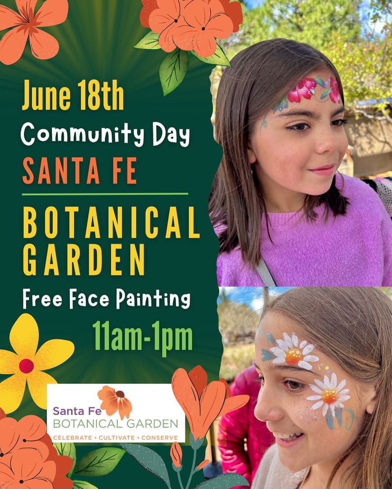 Face Painting at Santa Fe Botanical Garden