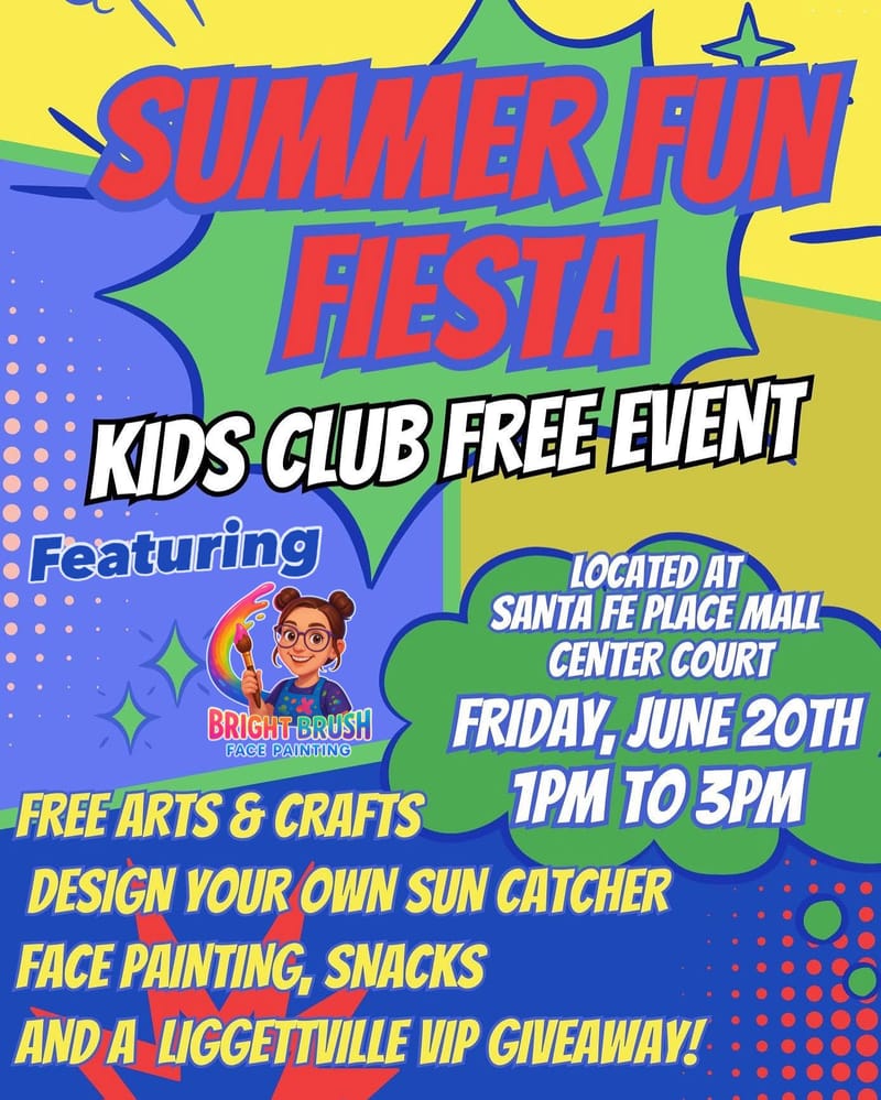 Face Painting at the Santa Fe Place Mall