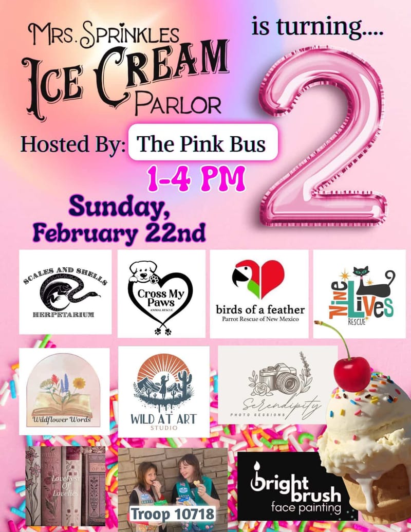 Face Painting at Mrs. Sprinkles Ice Cream Parlor