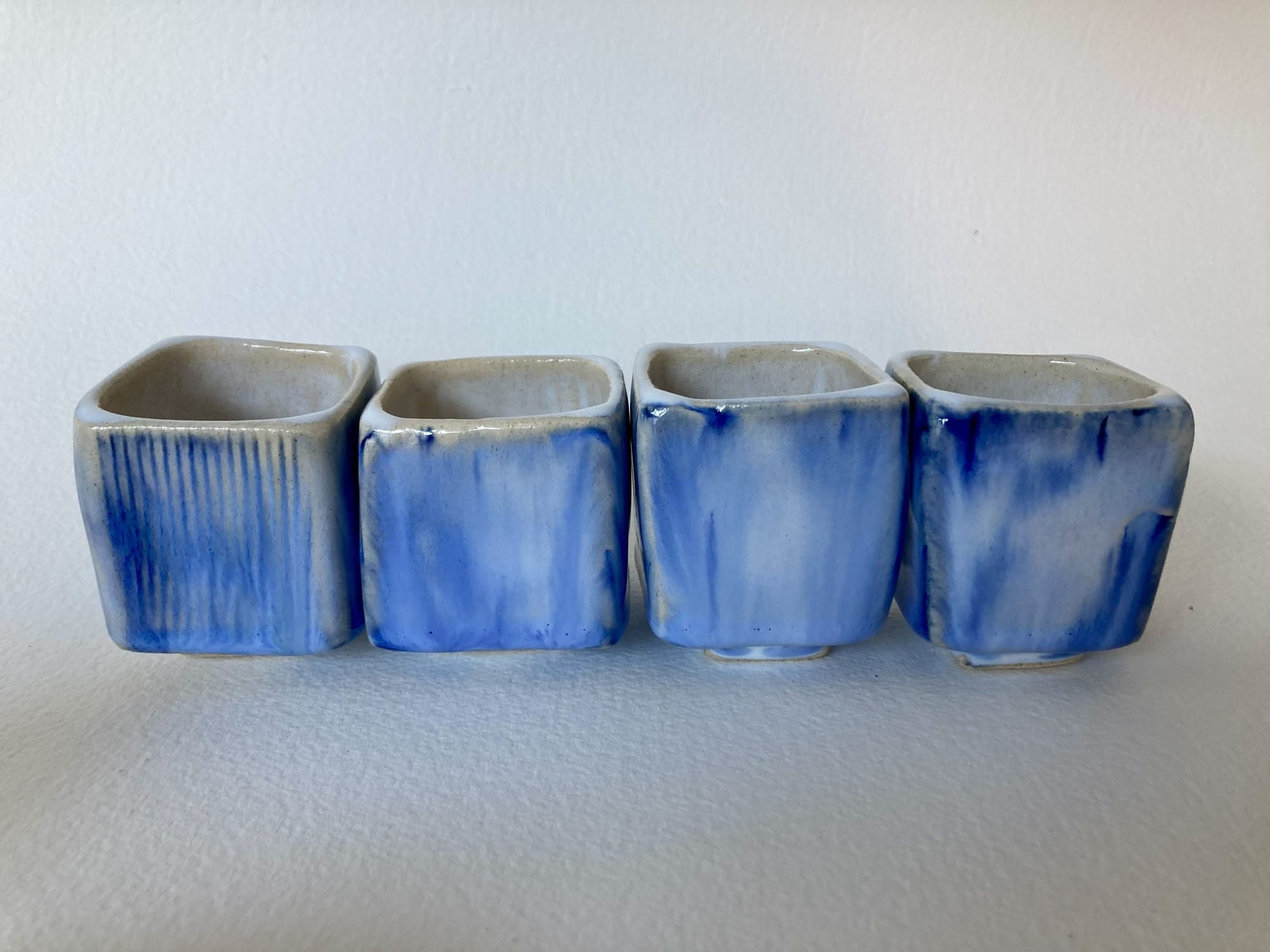 Série 2 bols du jardin - "Nodate" bleu