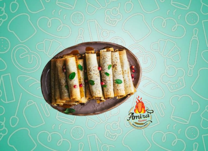 Musakhan chicken Roll