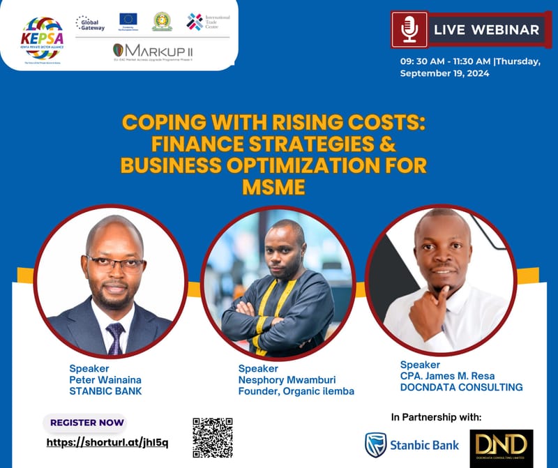 Webinar - Coping with Rising Costs: Finance Strategies and Business Optimization for MSME