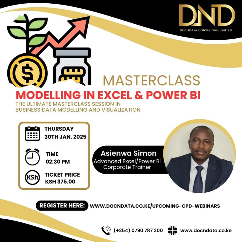 Masterclass - Modelling in Excel & Power BI