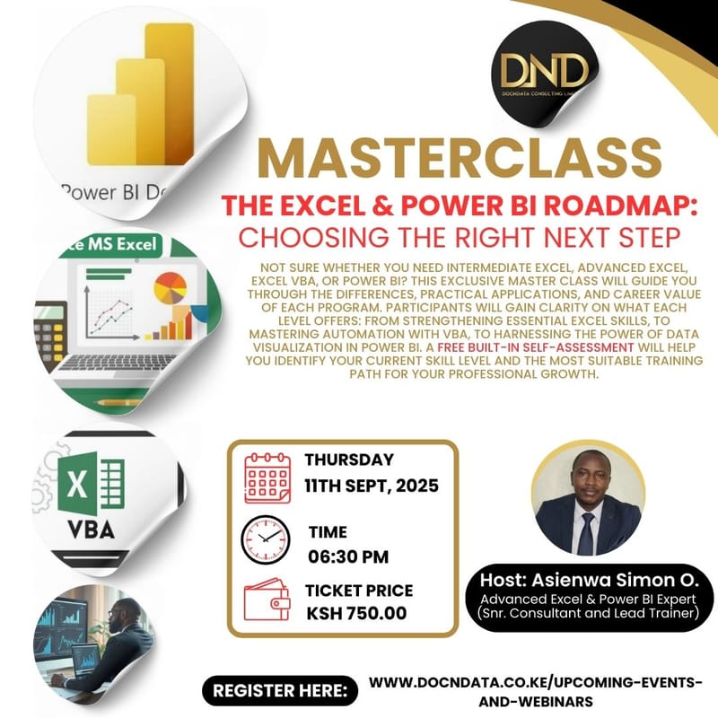 MASTERCLASS - The Excel & Power BI Roadmap: Choosing the Right Next Step