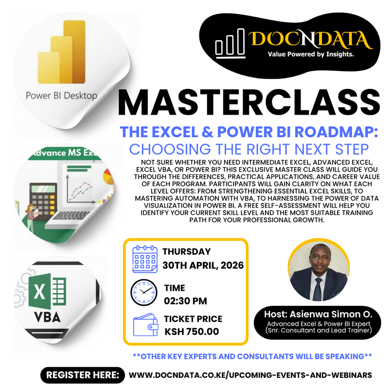 MASTERCLASS - THE EXCEL & POWER BI ROADMAP: CHOOSING THE RIGHT NEXT STEP