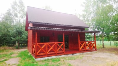 Działka z domem drewnianym 92m2