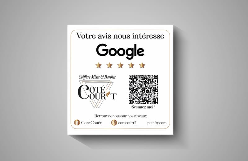 Kits Entreprises - Plaquettes personnalisées Avis Google