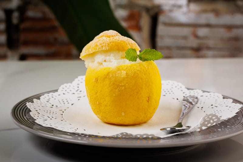 lemon granita