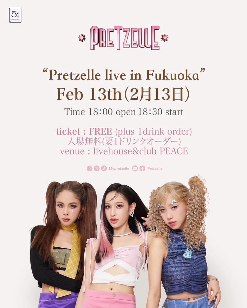 Pretzelle live in Fukuoka