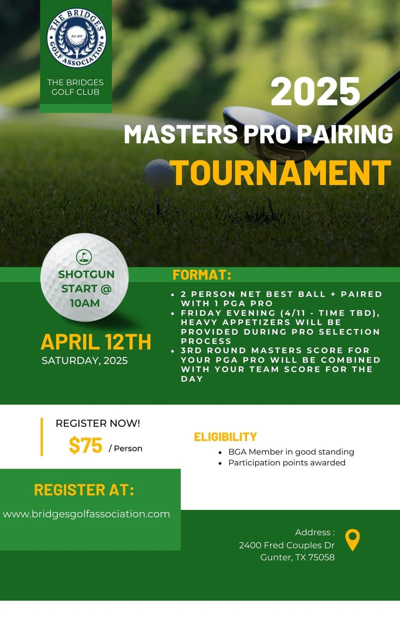 MASTERS PRO PAIRING TOURNAMENT