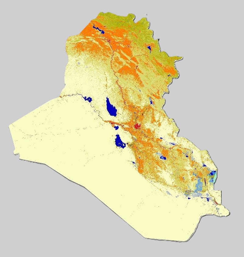 National Land Cover, Change and Degradation Status in Iraq (2000–2020)