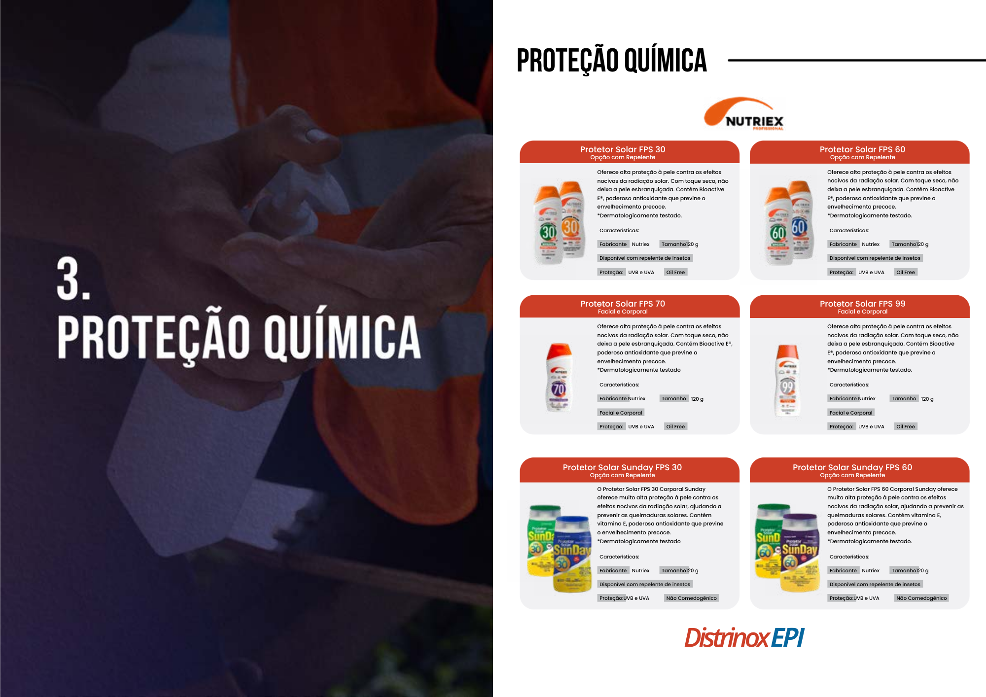Nossa Linha de Proteção Química