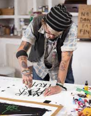 Johnny Depp's Brush With Fame: Actor Continues Artistic Foray with Self-Portrait Series