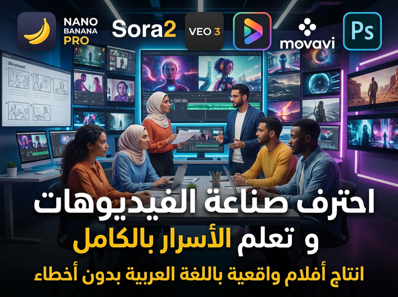 التدريب علي انتاج الميديا الاحترافية بالذكاء الاصطناعي
