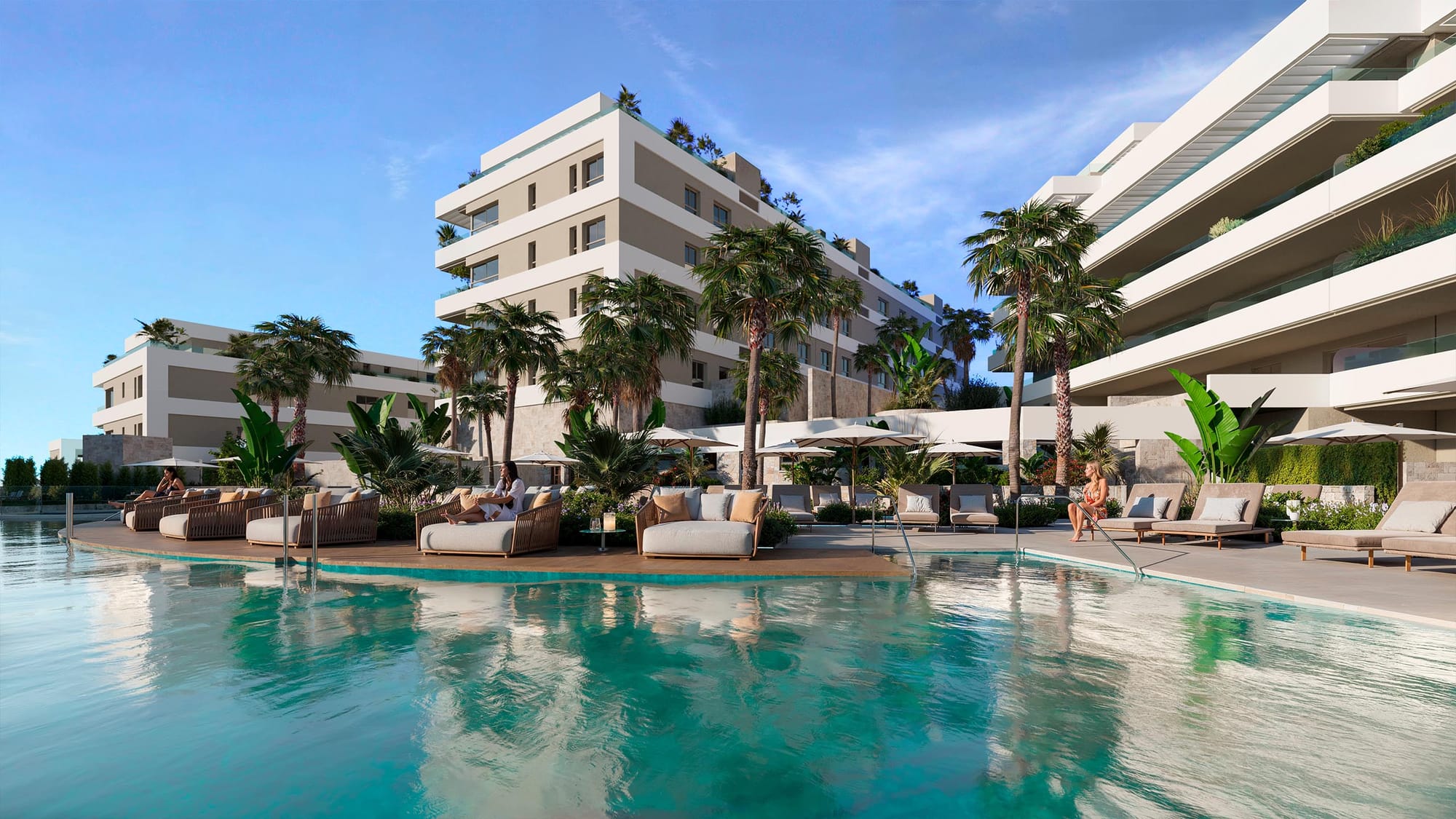 Nowoczesne apartamenty z widokiem na morze w Mijas Costa | Costa del Sol