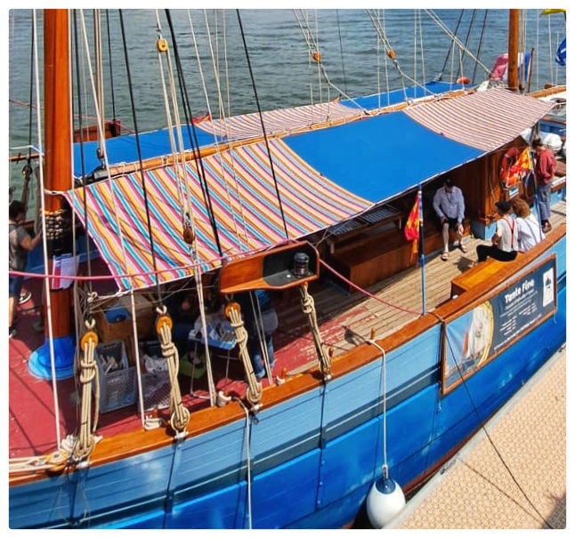 Tauds de soleil et de protection. 