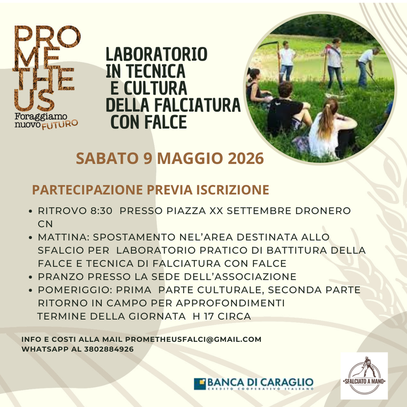 LABORATORIO di SFALCIO con Falce