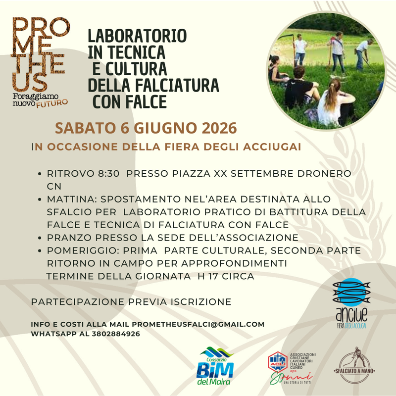 LABORATORIO di SFALCIO con Falce-SFalCio LaB- InFo e PRenotazioni via mail