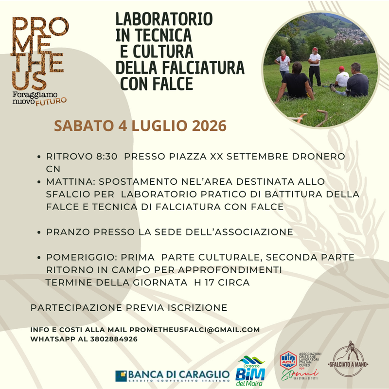 LABORATORIO di SFALCIO con Falce