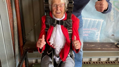 102 years old? Fancy a skydive?