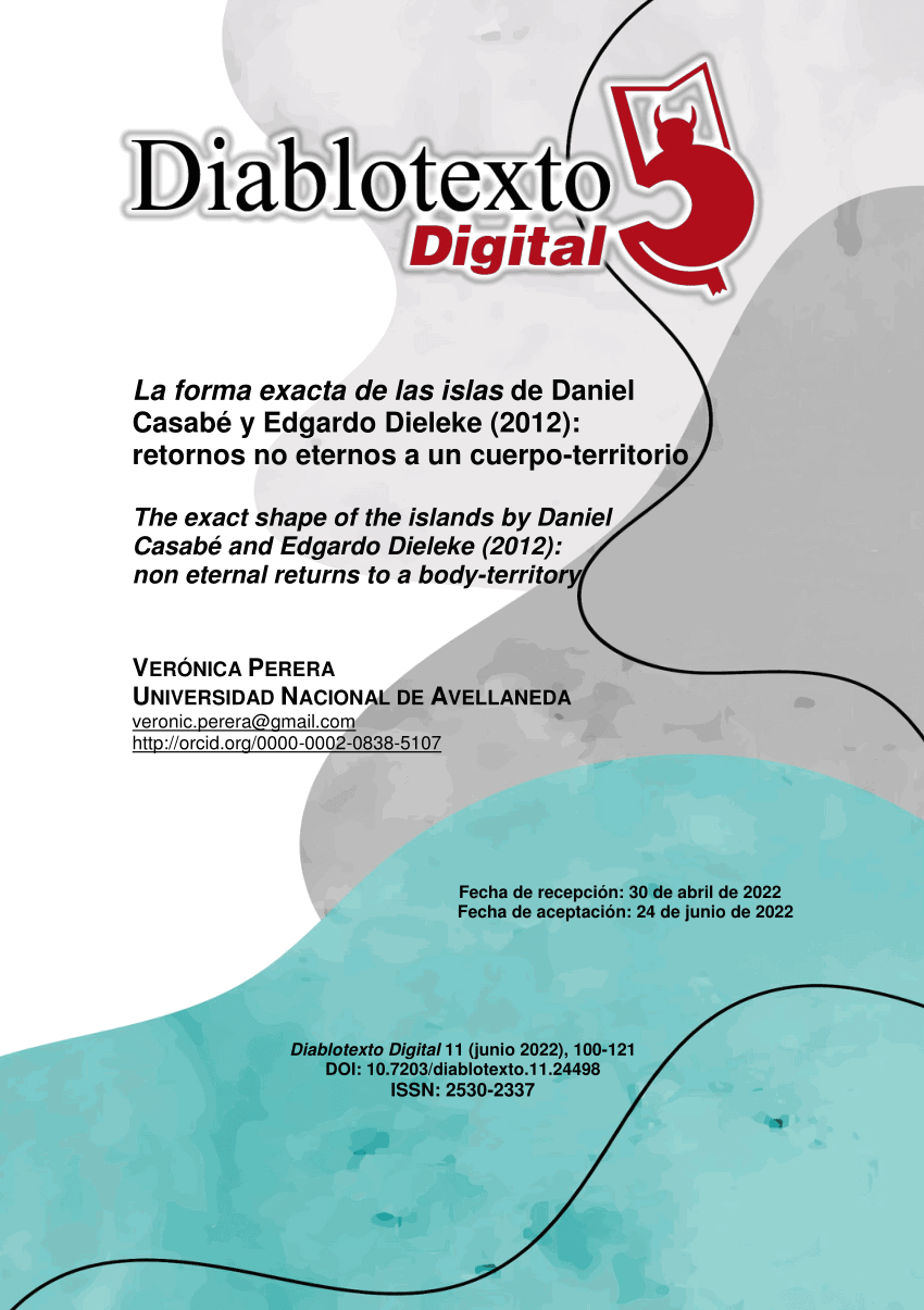 La forma exacta de las islas de Daniel Casabé y Edgardo Dieleke (2012): retornos no eternos a un cuerpo-territorio - Verônica Perera