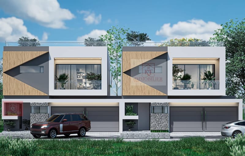 VILLA DUPLEX JUMELES SUR 400m²