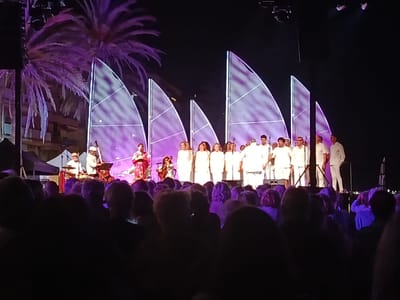 La Coral conjuntament amb el Quintet Neus Mar, actuen a Sant Antoni de Calonge. Juliol 2025