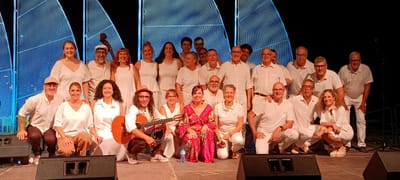 Concert d'havaneres a Calafell. Coral de Sant Esteve i Neis Mar quintet. Agost 2025