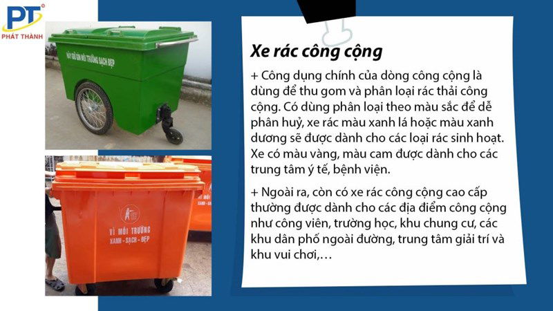 Xe thu gom rác đẩy tay 1000 lít bền nhất - Giá tốt tại xưởng