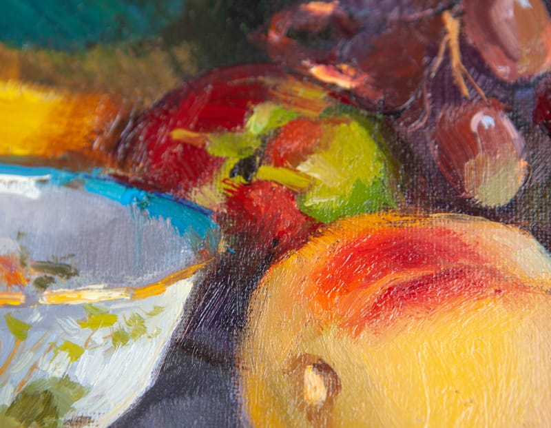 NATURMORT WITH PEACH