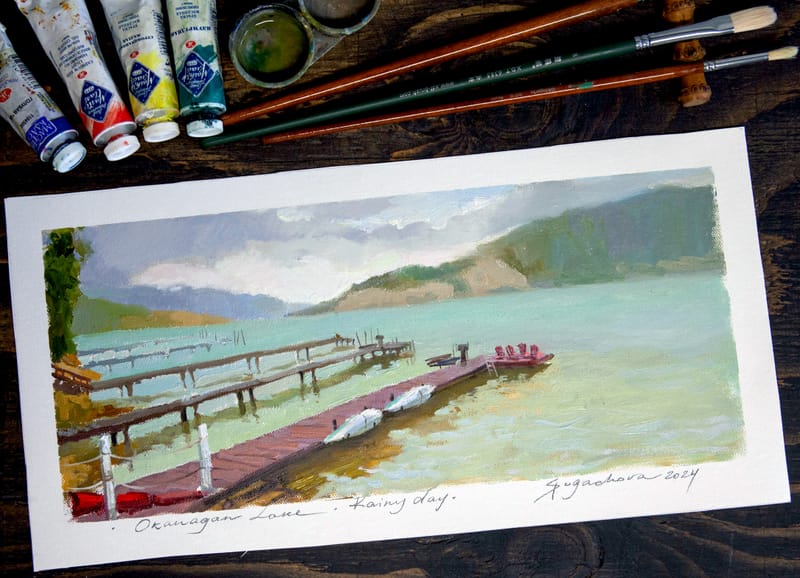 OKANAGAN LAKE | RAINY DAY | BOATS