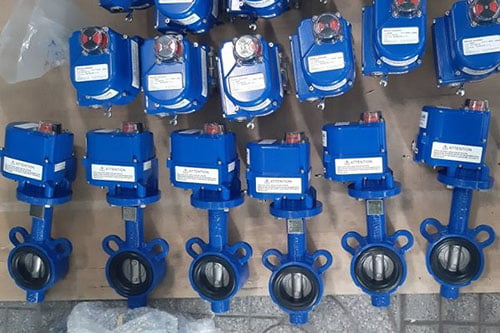 Tổng hợp các loại van bướm gang điều khiển điện Hàn Quốc