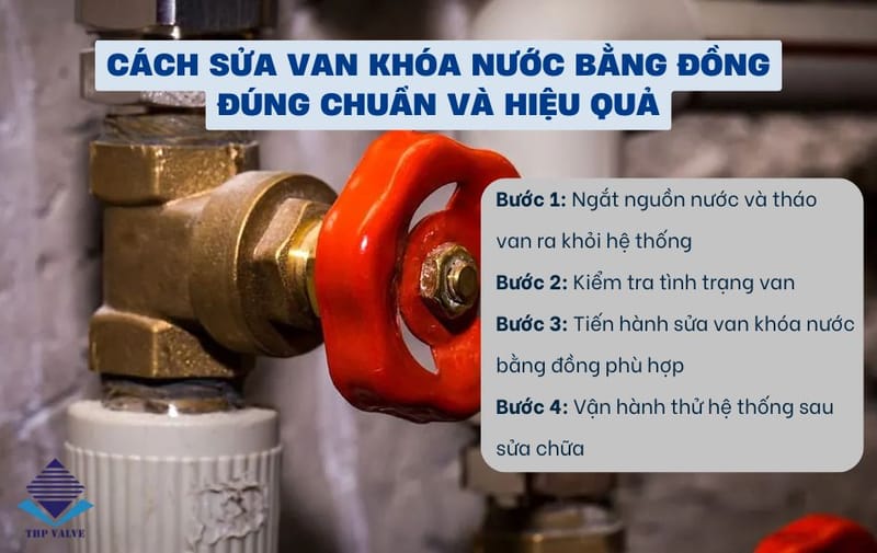 Hướng Dẫn Cách Sửa Van Khóa Nước Bằng Đồng Tại Nhà Đơn Giản, Hiệu Quả