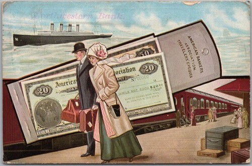 Traveler's Cheque Postcard