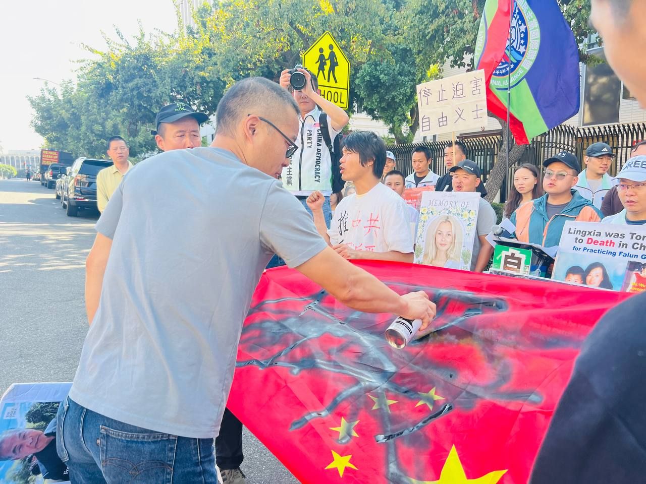 09/15/2025 Protesting on International Day of Democracy